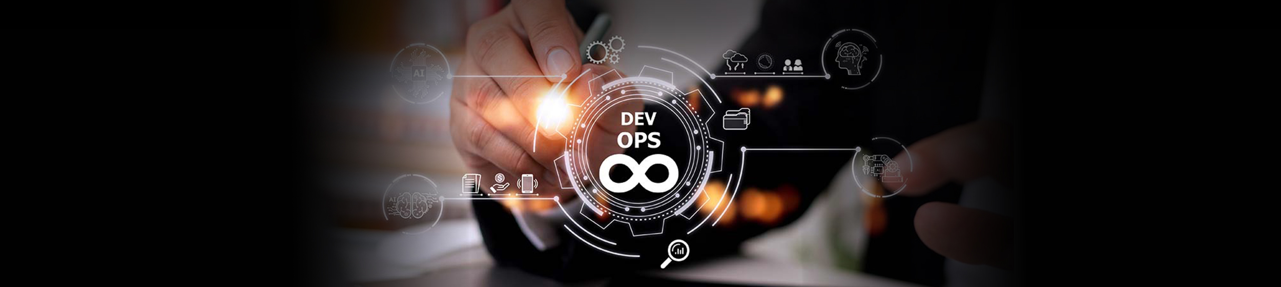Banner-Implementing DevOps For Continuous Development, Testing, And Delivery To Achieve Faster Time To Market