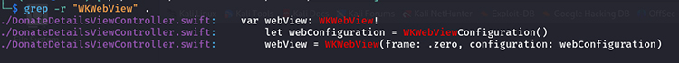 WebView in iOS application