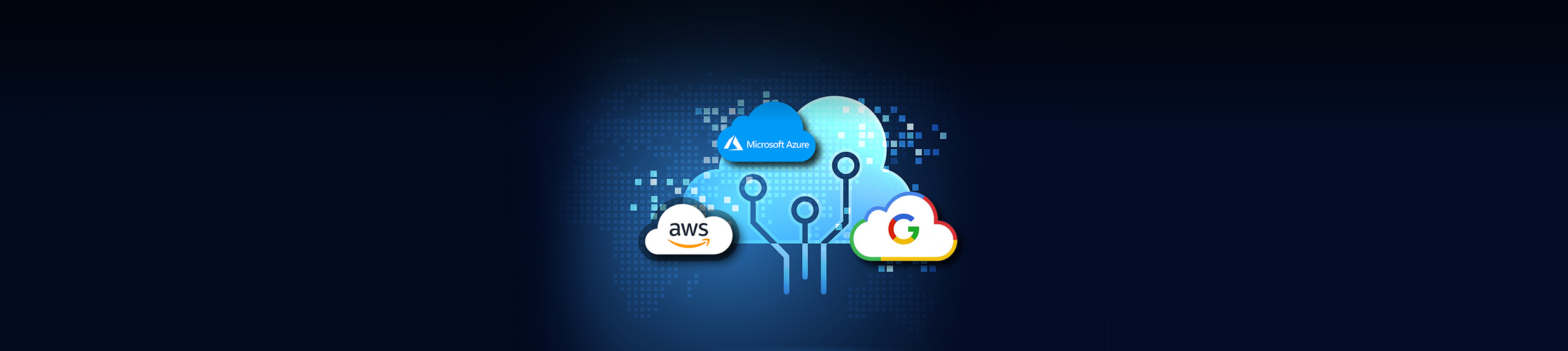 AWS Vs. Azure Vs. Google Cloud Banner