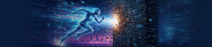AI digital agents transforming raw data fragments into gold metrics